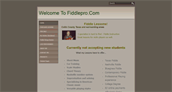 Desktop Screenshot of fiddlepro.com