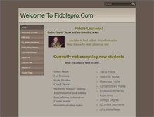 Tablet Screenshot of fiddlepro.com